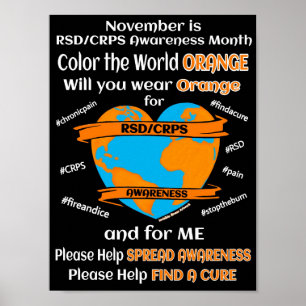 POSTER...RSD/CRPS - FARBEN SIE DIE WELTORANGE POSTER