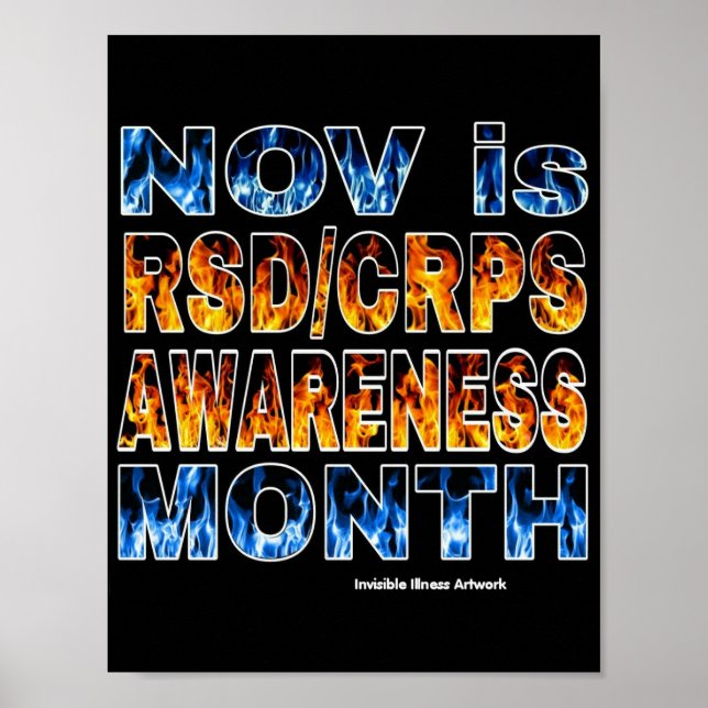 POSTER...RSD/CRPS - Orange & Blau Poster (Vorne)