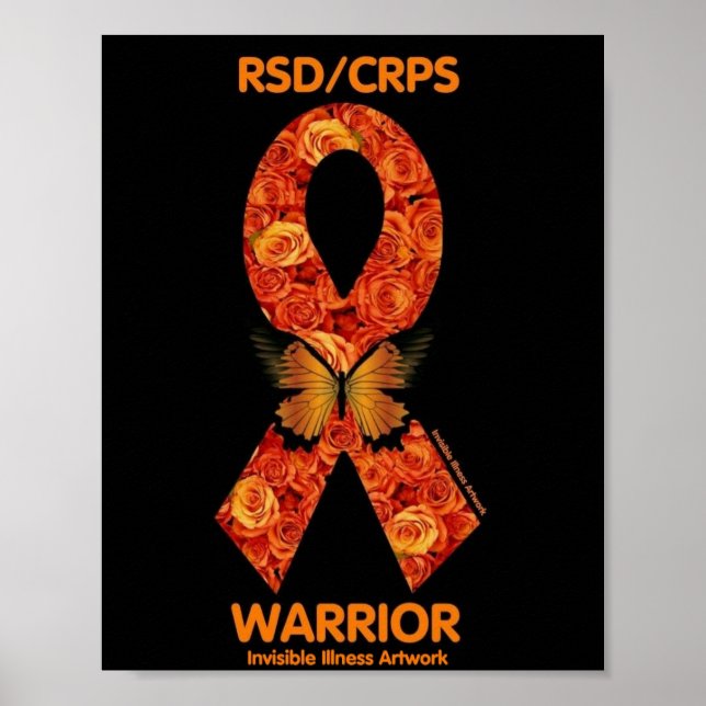 POSTER...RSD/CRPS - Orange Rose Poster (Vorne)