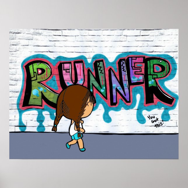 Poster "Runner on Streets" (Vorne)