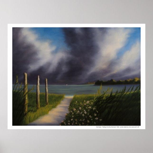 Poster: "Sailing to the Blue Peninsula" Poster (Vorne)