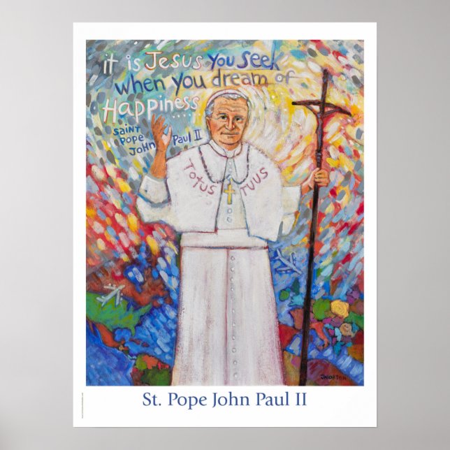 Poster Saint Pope John Paul II (Vorne)