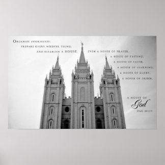 Poster - Salt Lake City Utah LDS Tempel