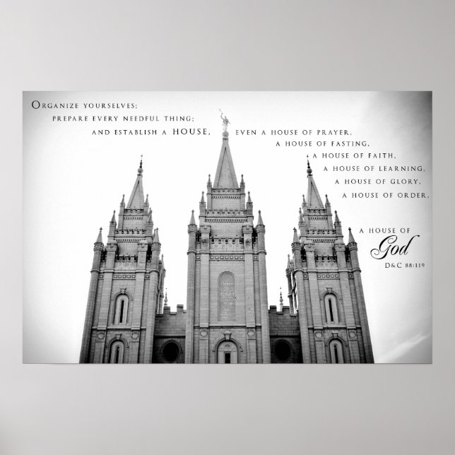 Poster - Salt Lake City Utah LDS Tempel 2 (Vorne)