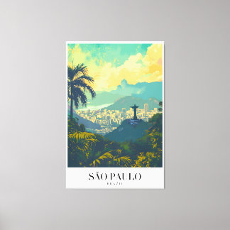 Poster Sao Paulo Vintage Voyage Leinwanddruck
