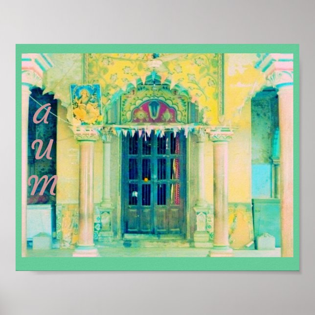 Poster "saraswati temple" mit zwei Ausbrüchen (Vorne)