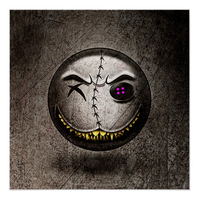 Poster Scarmoji Vintage (Vorderseite)