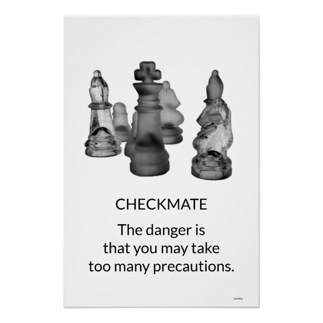 Poster Schach Checkmate (Vorderseite)
