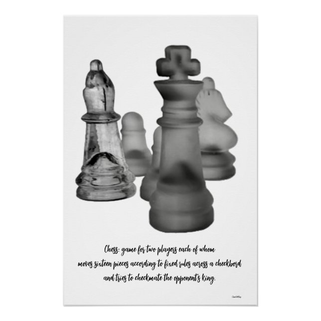 Poster Schach Game (Vorderseite)