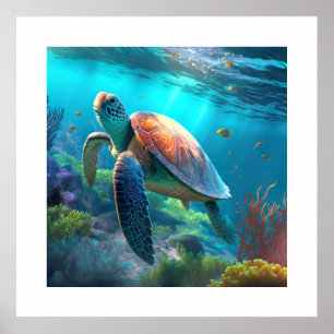 Poster Sea Turtle
