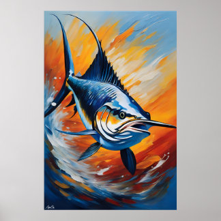Poster | Segelfische | Ölmalerei