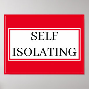 Poster - SELBSTISOLIERUNG