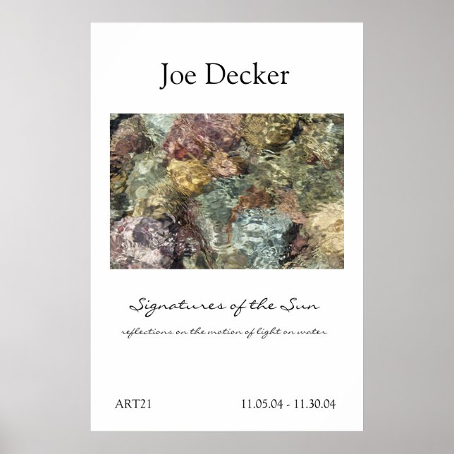 Poster: Signaturen der Sonne / ART21 Poster (Vorne)