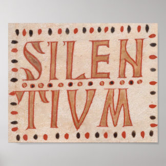 Poster Silentium medieval