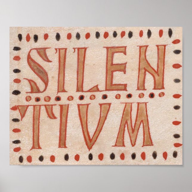 Poster Silentium medieval (Vorne)