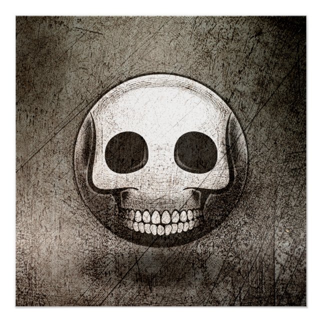 Poster Skullmoji Vintage (Vorderseite)