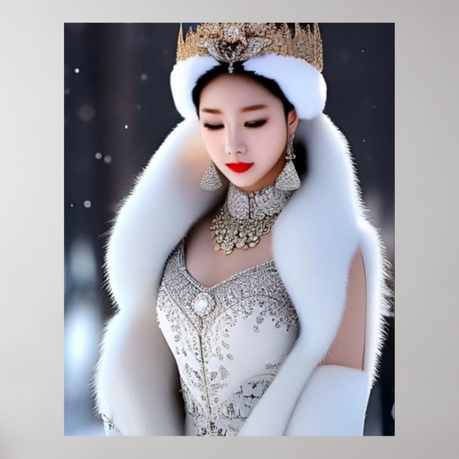 Poster Snow Queen Ai Generated (Vorne)