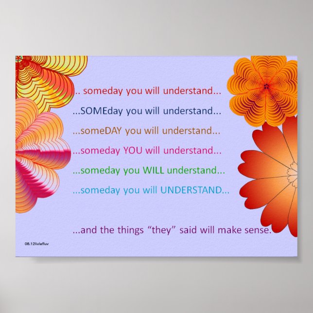 Poster.SOMEDAY2,5 Poster (Vorne)