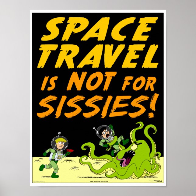 Poster "SPACE TRAVEL" Herbstsee (Vorne)