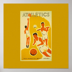 Poster-Sports/Spiele-Vintager Sport Art 8 Poster