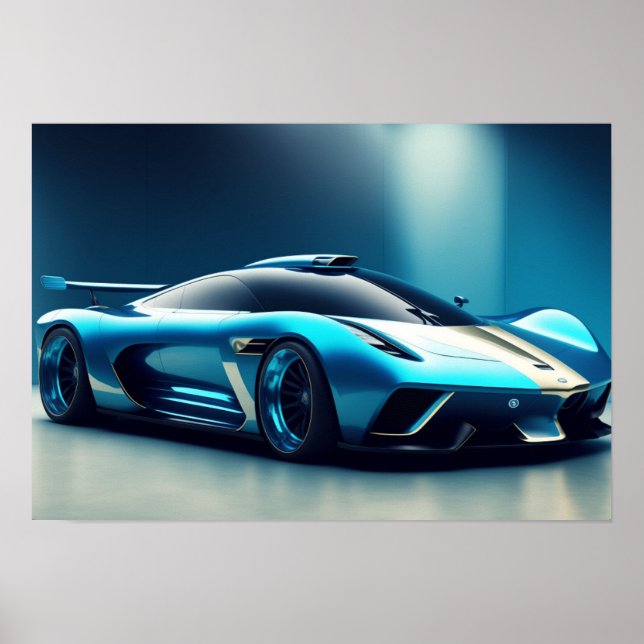 Poster-Sportwagen Poster (Vorne)