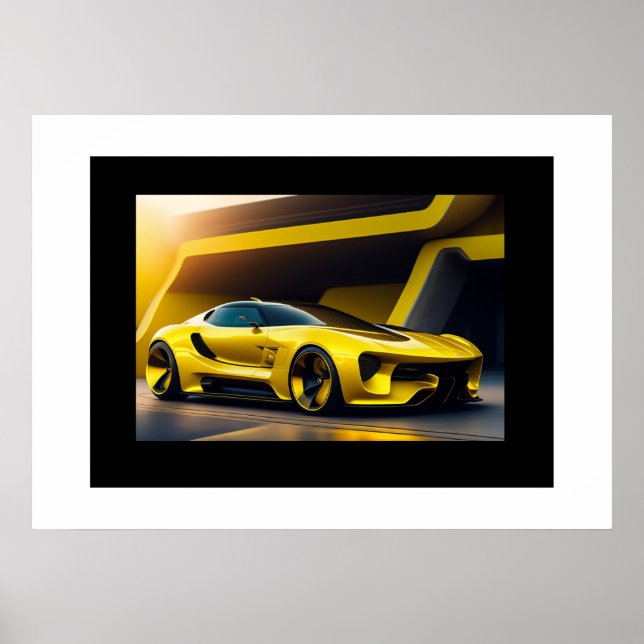 Poster-Sportwagen Poster (Vorne)