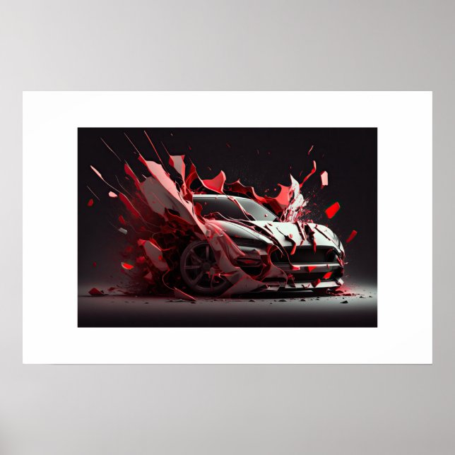 Poster-Sportwagen Poster (Vorne)