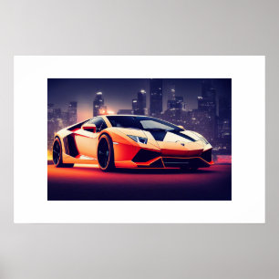 Poster-Sportwagen Poster