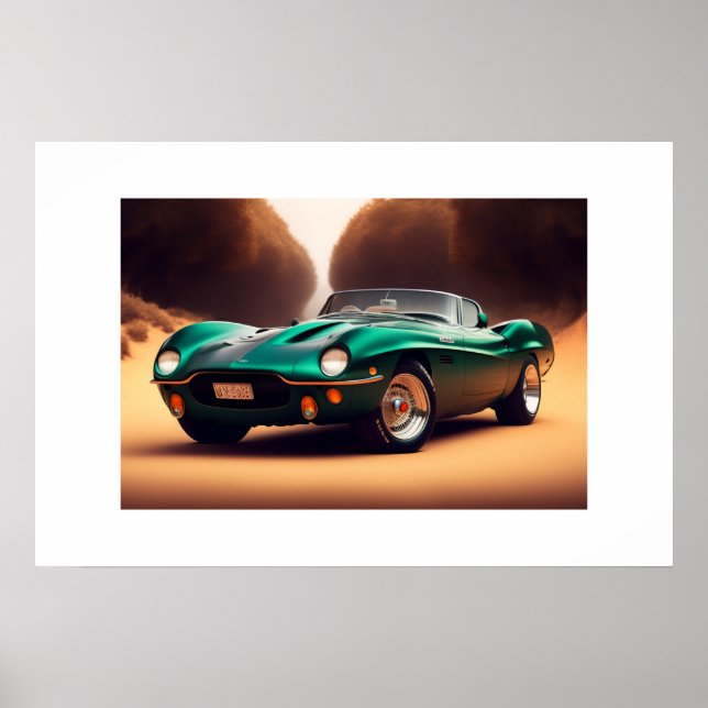 Poster-Sportwagen Poster (Vorne)