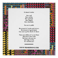 Poster-Sprichwort, das man nicht verstecken kann