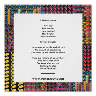 Poster-Sprichwort, das man nicht verstecken kann Poster