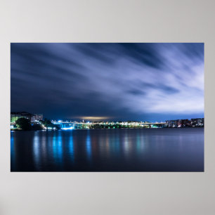 Poster - Stadtlandschaft bei Morgengrauen