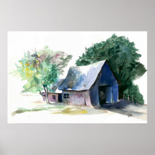 Poster - Stall in ländlichen Gebieten