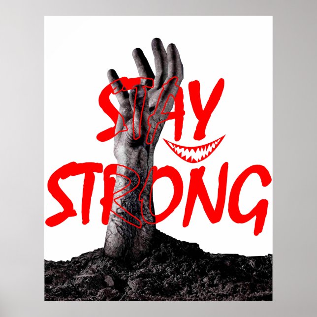Poster : Stay Strong Motivational Quote Design  (Vorne)