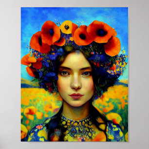 Poster Stehend mit der Ukraine