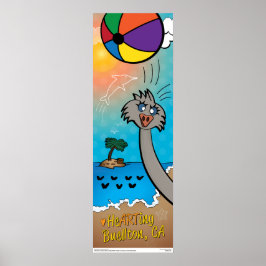 Poster - Straußenfotobomber - Buellton.Art