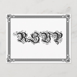 Poster Style Red & Black DIY UAWG Postcard Einladungspostkarte