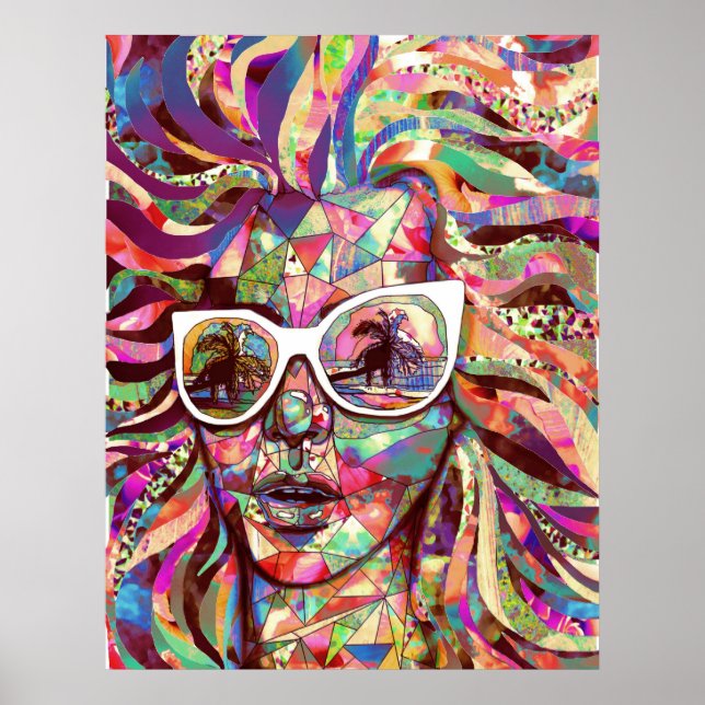 Poster "Sun Glasses in a Summer Sun" (Vorne)