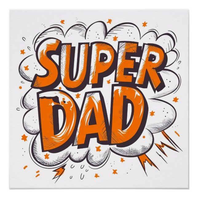 Poster Super Vater (Vorderseite)