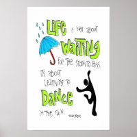 Poster: Tanz in Regenquote