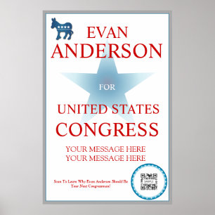 Poster Template Democratic Donkey