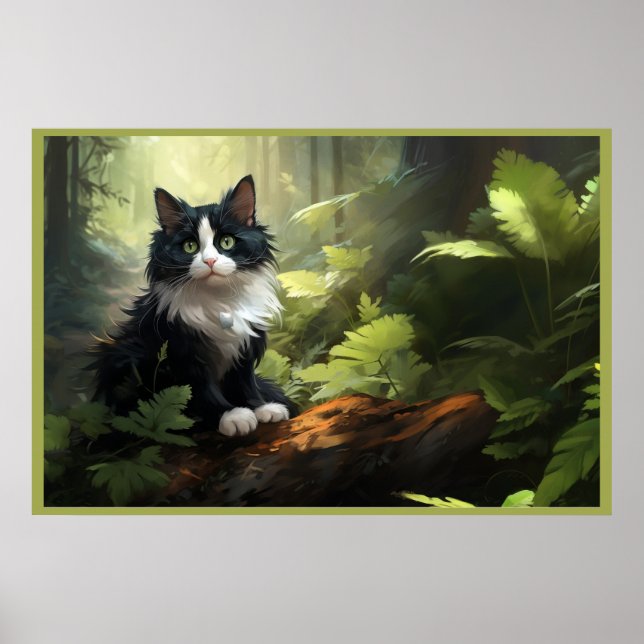 Poster The Enchanted Forest Cats (Vorne)
