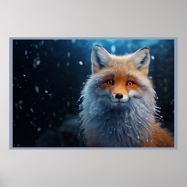 Poster The Free Spirit of the Woodland Fox (Vorne)