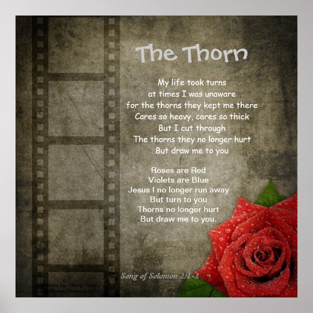 Poster— The Thorn Poster (Vorne)