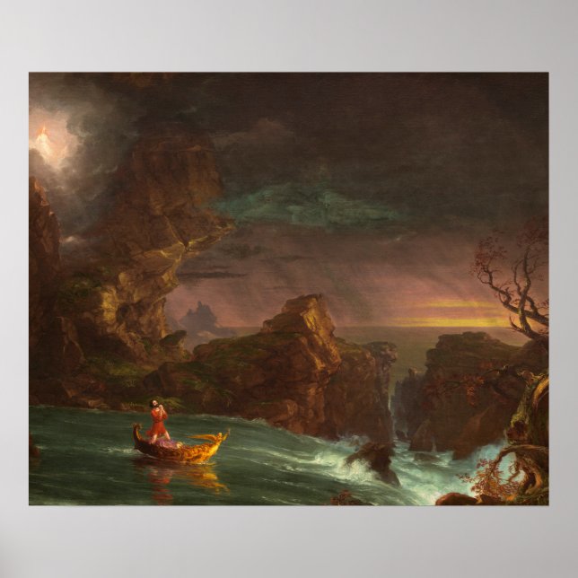 Poster The Voyage of Life, Manhood, Thomas Cole (Vorne)