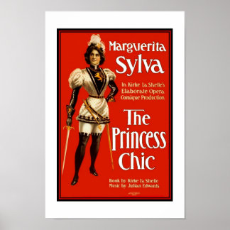 Poster-Theater Vintag "Die Prinzessin-Chic" Poster