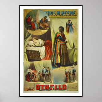 Poster Theater Vintag "Othello"