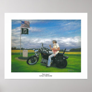 Poster - Thema Harley und US Marine Corps