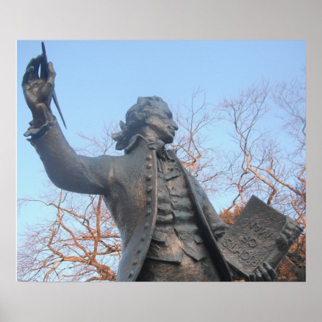 Poster Thomas Paine mit RIghts of Man Book (Vorne)