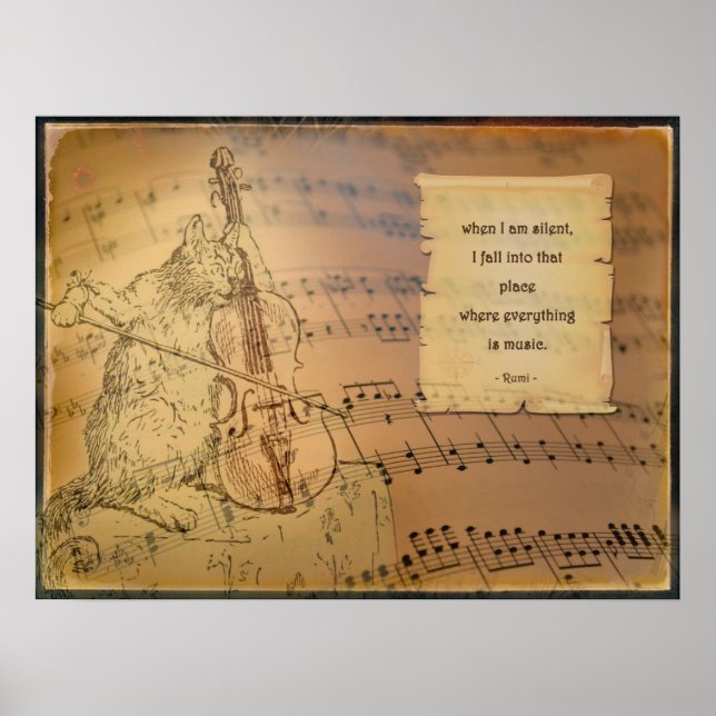 Poster traf Gedicht Rumi (Vorne)